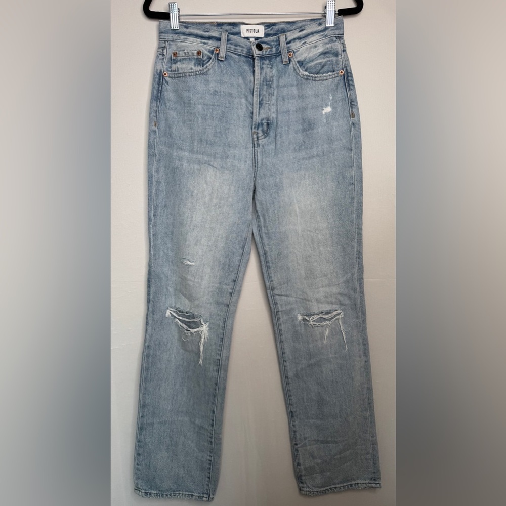 PISTOLA Cassie Super High Rise‎ Straight in By My Side Jeans